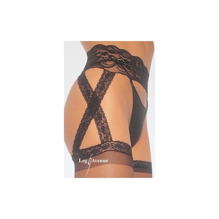 Medias Finas con Liguero XXL - Leg Avenue | Lencería Discreta | outletsexshop.com