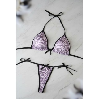 Sujetador Cebra + Tanga por sólo 11,96 € | lenceria barata | outlet sexshop